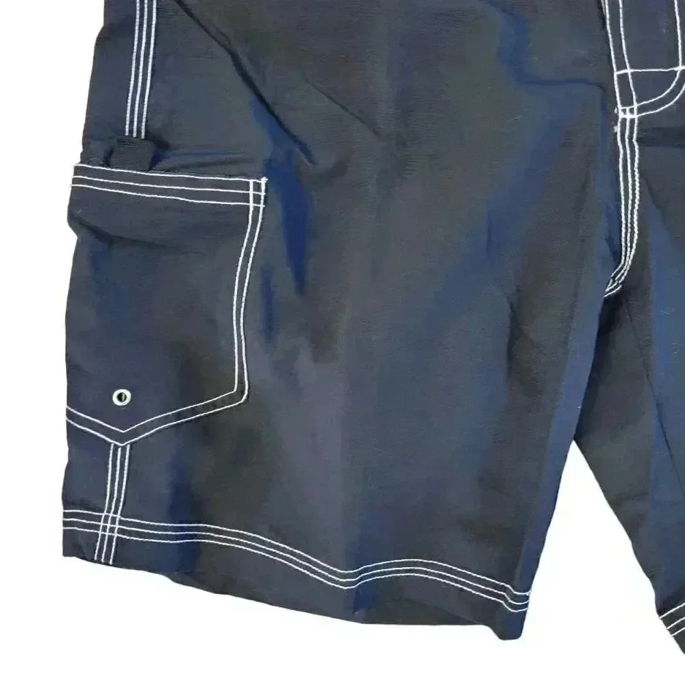 Jocko Watchdog Men's Navy/Red/Yellow Nylon Board Shorts NEW